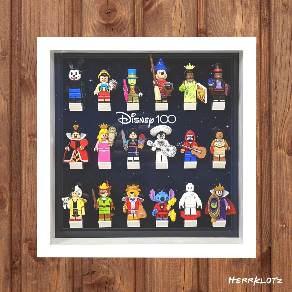 Displayrahmen für LEGO® Minifiguren Serie Disney 100 - Motiv 2 - Vorschau
