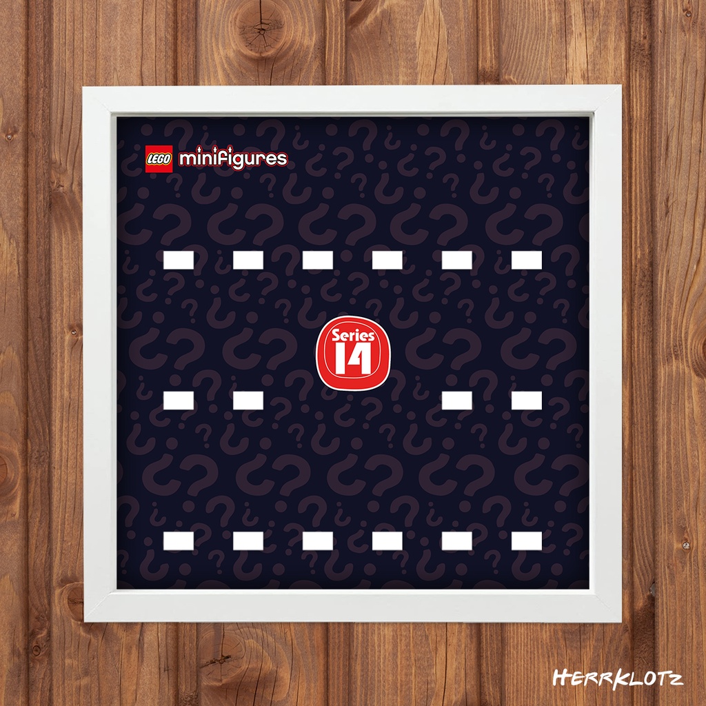 Displayrahmen für LEGO® Minifiguren Serie 14