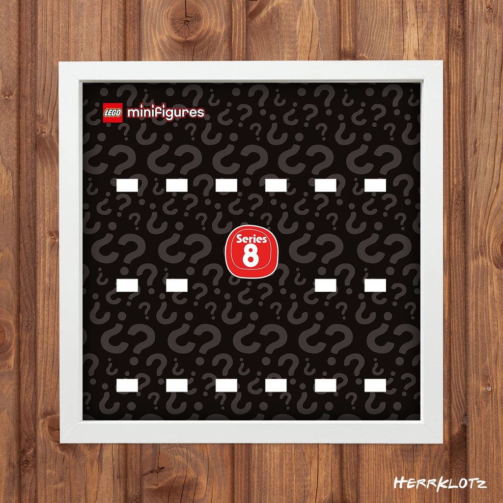 Displayrahmen für LEGO® Minifiguren Serie 8