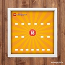 Displayrahmen für LEGO® Minifiguren Serie 18