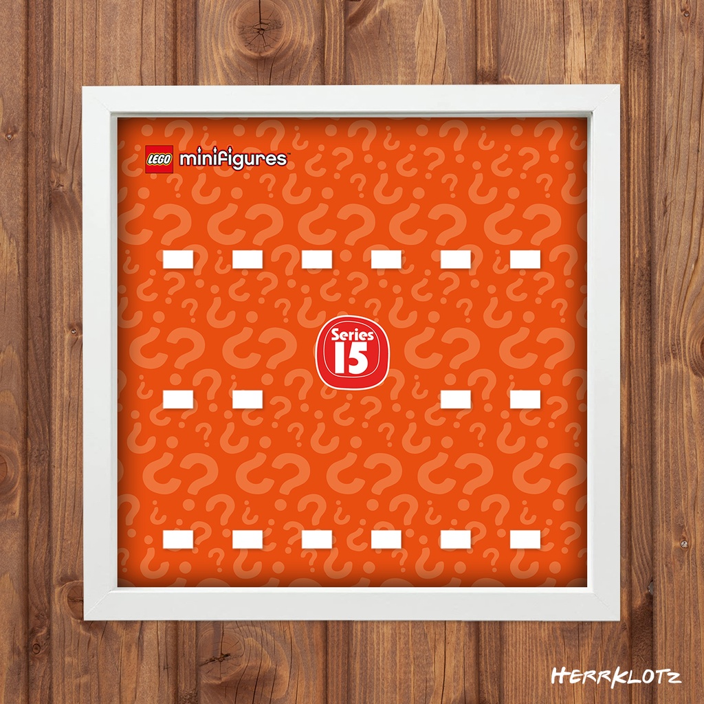 Displayrahmen für LEGO® Minifiguren Serie 15