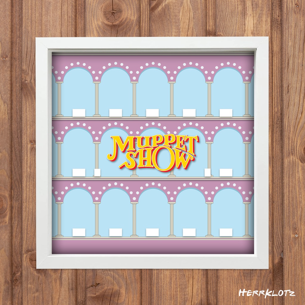 Displayrahmen für LEGO® Muppets (71033) - Motiv: Theater