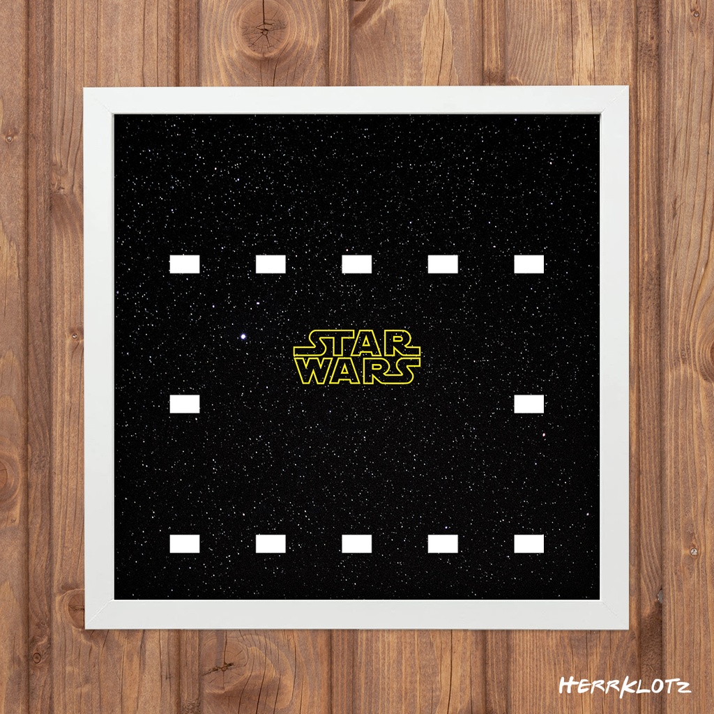 Displayrahmen für LEGO® Star Wars Minifiguren - Motiv: Space