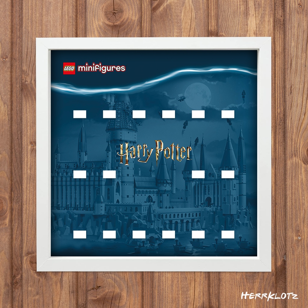 Displayrahmen für LEGO® Harry Potter Minifiguren - Motiv: Hogwarts