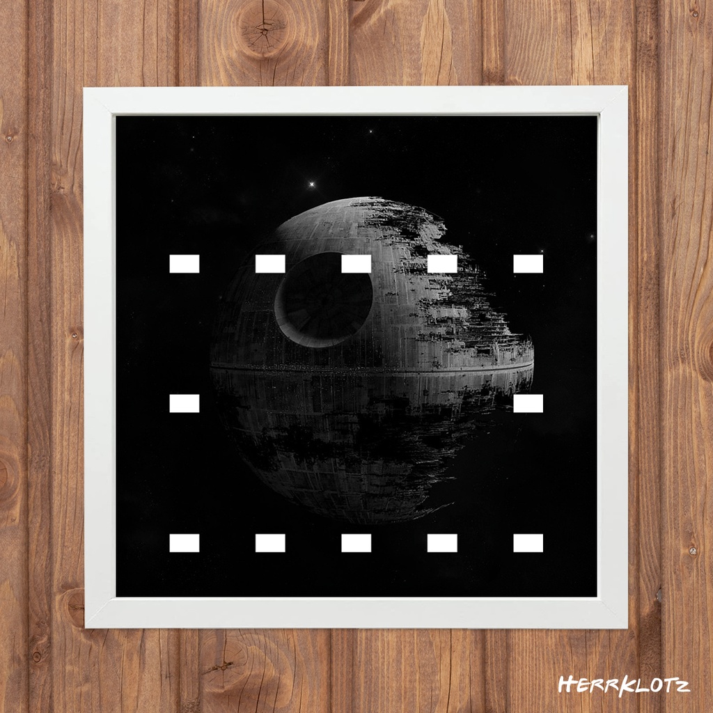 Displayrahmen für LEGO® Star Wars Minifiguren - Motiv: Death Star
