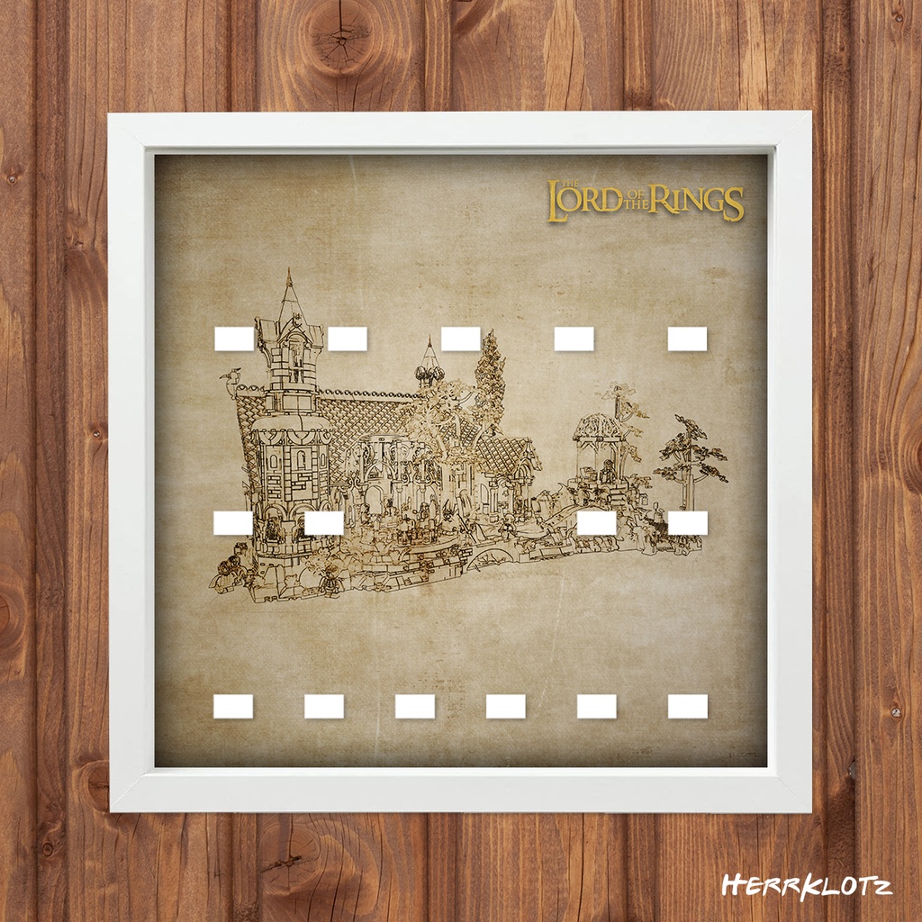 Displayrahmen für LEGO® Icons - Bruchtal (der Herr der Ringe)