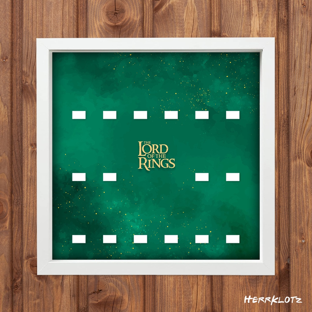 Displayrahmen für LEGO® Minifiguren - Der Herr der Ringe - Logo Ver. 1