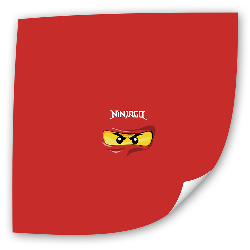 Fotoeinleger - Ninjago - Rot (25x25 cm)