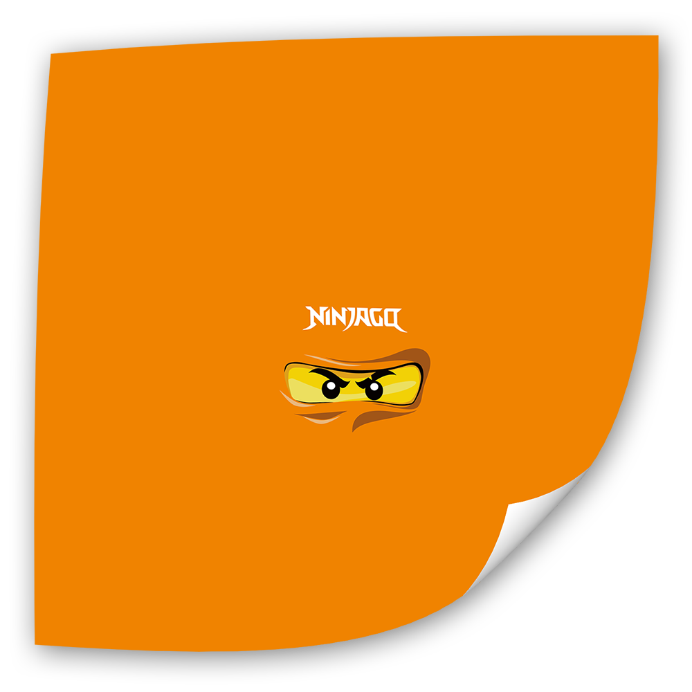 Fotoeinleger - Ninjago - Orange (25x25 cm)