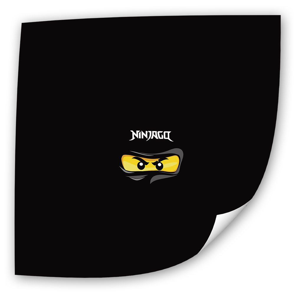 Fotoeinleger - Ninjago - Schwarz (25x25 cm)