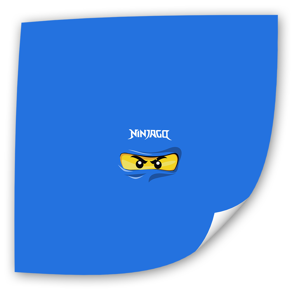 Fotoeinleger - Ninjago - Blau (25x25 cm)
