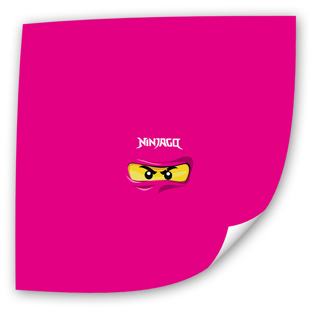 Fotoeinleger - Ninjago - Pink (25x25 cm)