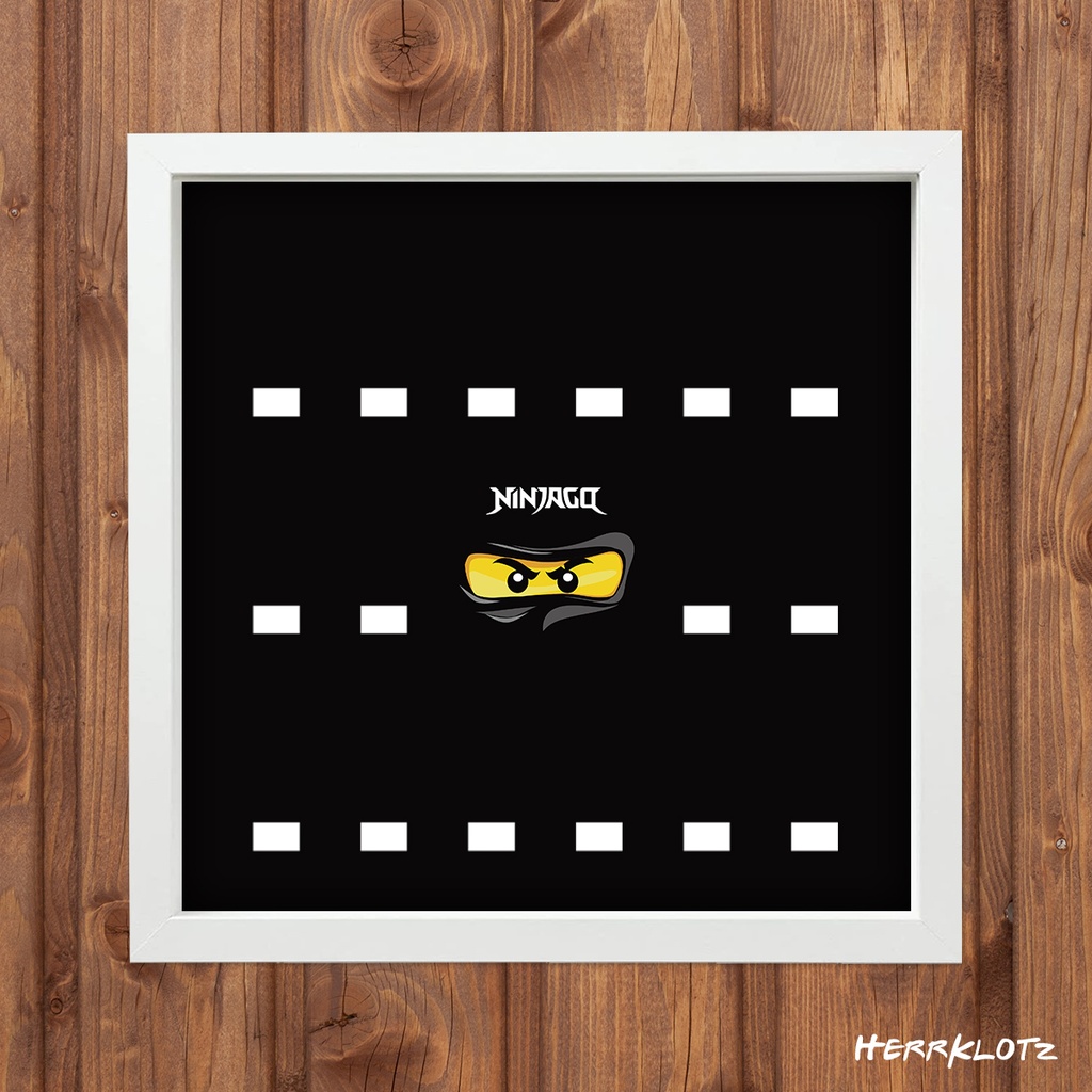 Displayrahmen für LEGO® Minifiguren - Ninjago - Schwarz