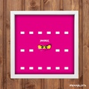 Displayrahmen für LEGO® Minifiguren - Ninjago - Pink
