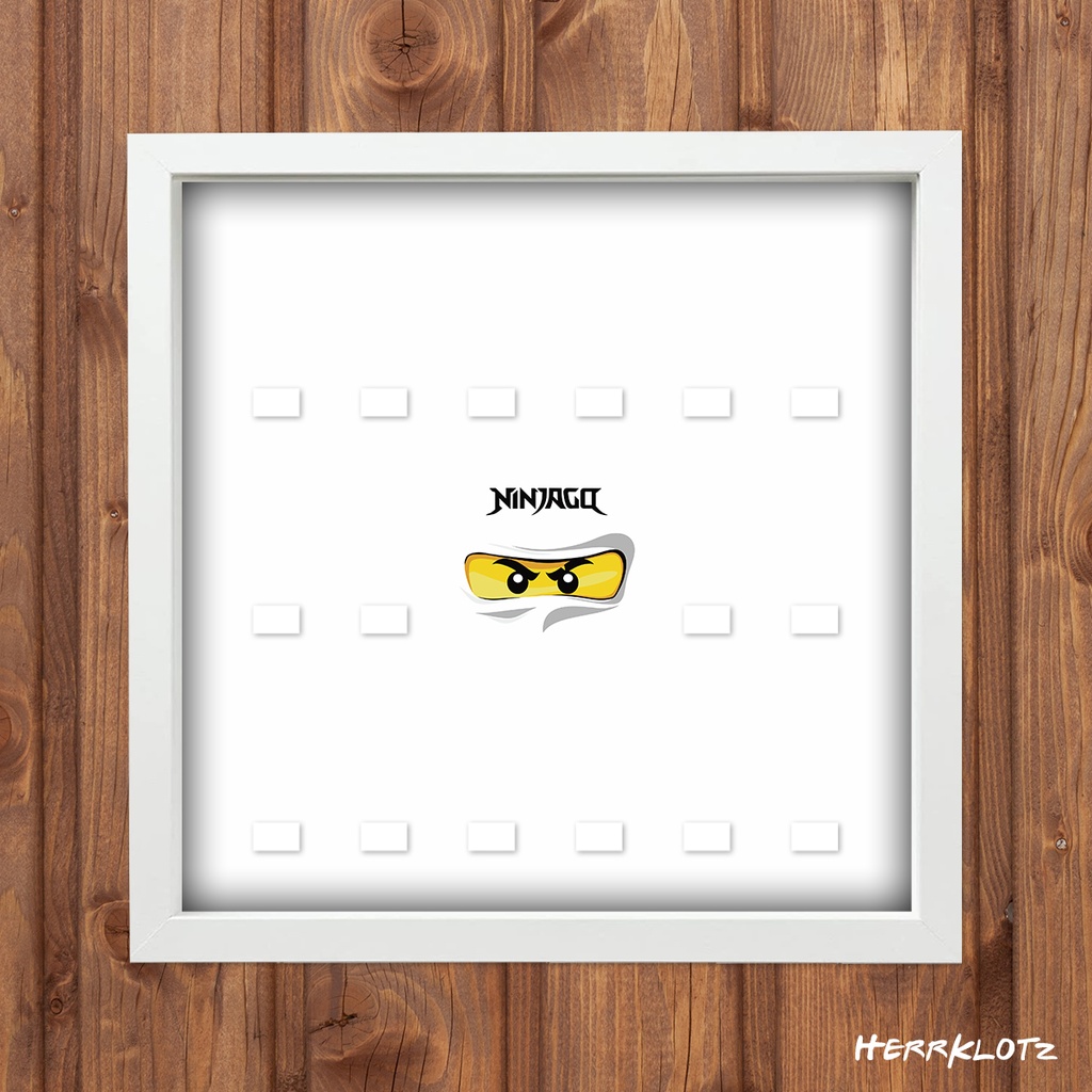 Displayrahmen für LEGO® Minifiguren - Ninjago - Weiß