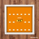 Displayrahmen für LEGO® Minifiguren - Ninjago - Orange
