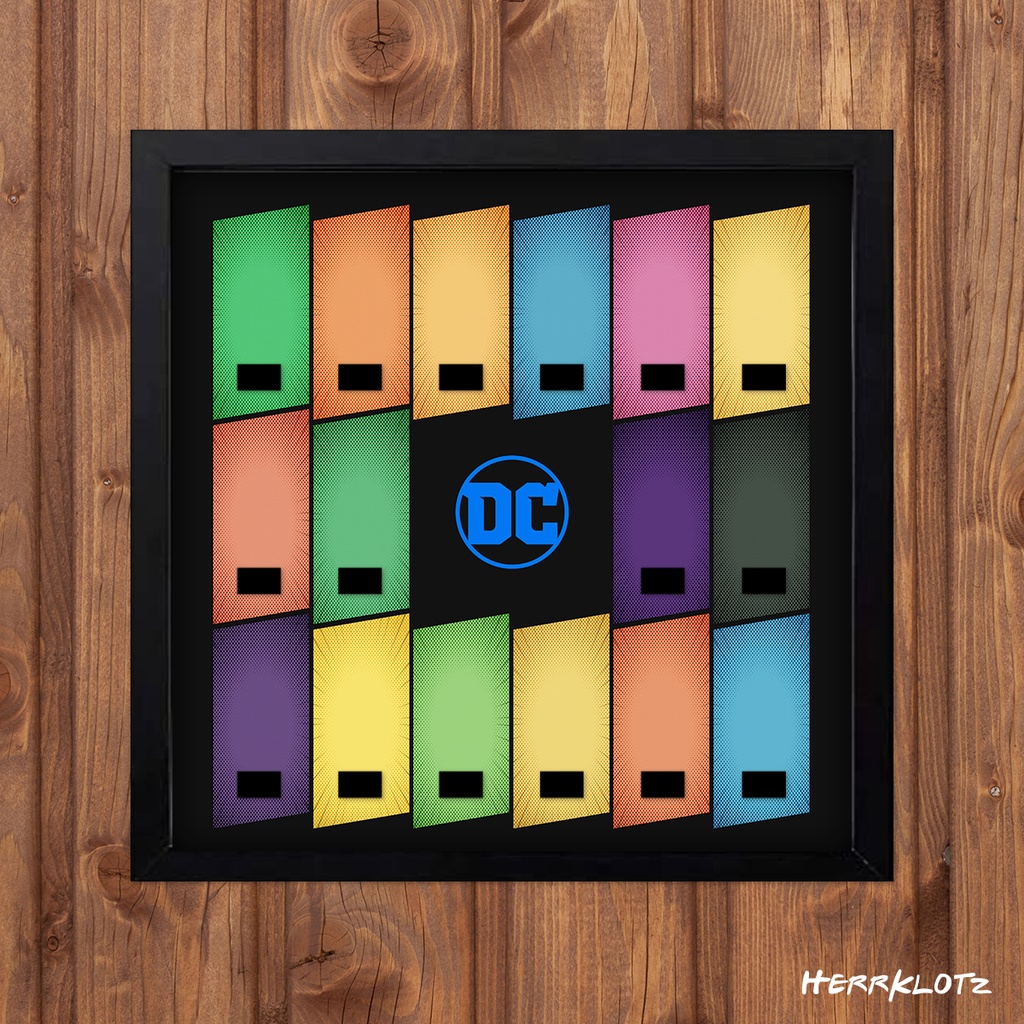 Displayrahmen für LEGO® Minifiguren Serie DC Comics
