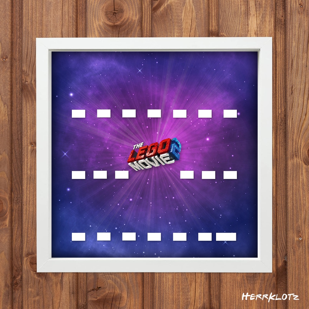 Displayrahmen für LEGO® Minifiguren Serie Movie 2